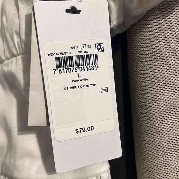 GUESS Women's Short Sleeve Meri Poplin Top Sz L NWT - Picture 5 of 8